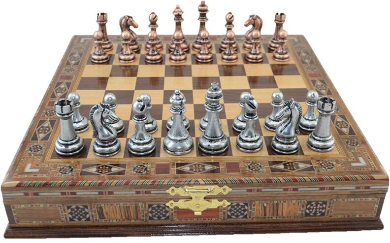 Antique Wooden Chess Set