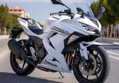 kawasaki ninja 400 beginnerfriendly sportbike with nimble motorbike white background clean 655090 680961